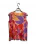 PLEATS PLEASE（プリーツプリーズ）の古着「ノースリーブプリーツブラウス/Sleeveless pleated blouse」｜マルチカラー