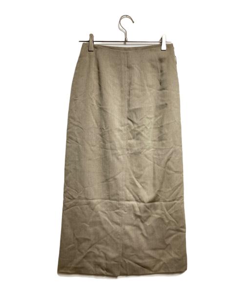 HERMES（エルメス）HERMES (エルメス) ウールスカート/Wool skirt カーキ サイズ:36の古着・服飾アイテム