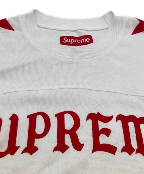 SUPREME（シュプリーム）SUPREME (シュプリーム) PLAY BOY (プレイボーイ) L/S Football Top レッド×ホワイト サイズ:Sの古着・服飾アイテム