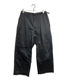 THE NORTHFACE PURPLELABEL（ザ・ノースフェイス パープルレーベル）の古着「Chino Wide Straight Field Pants/チノ・ワイドストレート・フィールドパンツ」｜ブラック