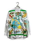 COMME des GARCONS SHIRTコムデギャルソンシャツ）の古着「ハワイアンマップグラフィックシャツ/Hawaiian Map Graphic Shirt」｜グリーン×ホワイト