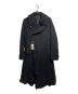 COMME des GARCONS HOMME PLUS（コムデギャルソンオムプリュス）の古着「ウール縮絨ダブルロングコート/• Boiled wool double-breasted long coat」｜ブラック