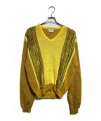 MILFORDミルフォード）の古着「モヘア混ニット/Mohair-blend knit」｜イエロー