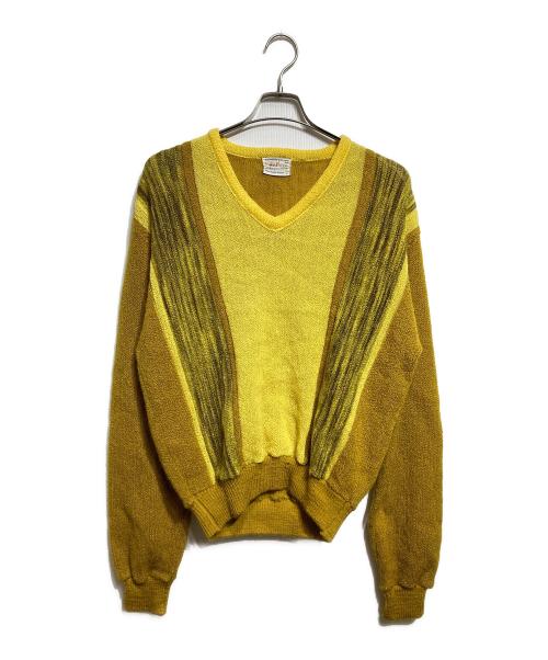 MILFORD（ミルフォード）MILFORD (ミルフォード) モヘア混ニット/Mohair-blend knit イエロー サイズ:Lの古着・服飾アイテム