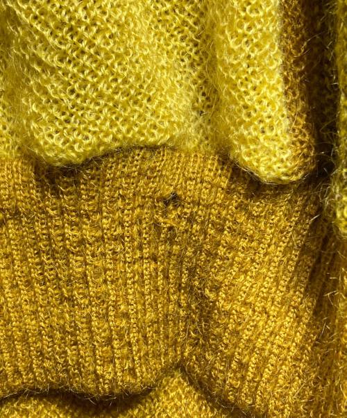 MILFORD（ミルフォード）MILFORD (ミルフォード) モヘア混ニット/Mohair-blend knit イエロー サイズ:Lの古着・服飾アイテム