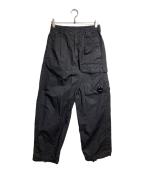 C.P COMPANYシーピーカンパニー）の古着「MICRO-REPS BOXY CARGO LENS PANT/マイクロレップス ボクシー カーゴ レンズパンツ」｜ブラック