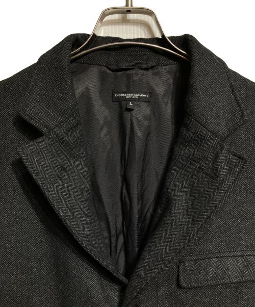 Engineered Garments（エンジニアド ガーメンツ）Engineered Garments (エンジニアド ガーメンツ) ウール混ヘリンボーンセットアップ/Wool-blend herringbone co-ord set ブラック サイズ:Lの古着・服飾アイテム
