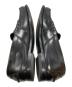 中古・古着 PRADA (プラダ) ロゴペニーレザーローファー/Logo-embellished leather penny loafers ブラック サイズ:9：60000円