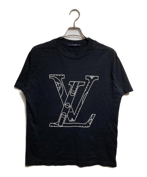 LOUIS VUITTON（ルイ ヴィトン）LOUIS VUITTON (ルイ ヴィトン) NBAコラボロゴTシャツ/NBA Collaboration Logo T-Shirt ブラック サイズ:Mの古着・服飾アイテム