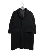 COUTURE D’ADAMクチュール・ド・アダム）の古着「Alpaca Italian Tweed Coat/ アルパカ・イタリアンツイード・コート」｜ブラック