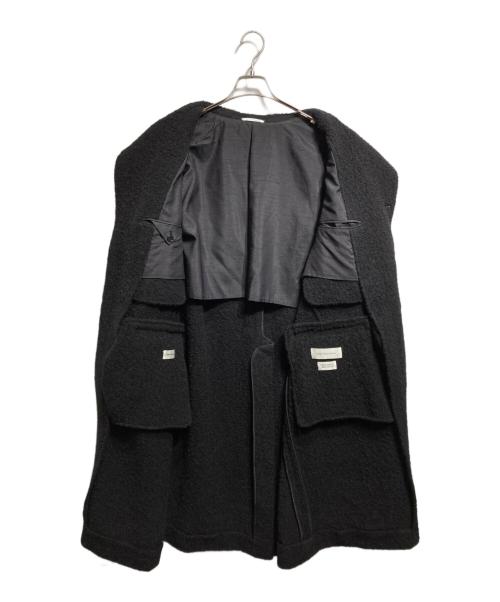 COUTURE D’ADAM（クチュール・ド・アダム）COUTURE D’ADAM (クチュール・ド・アダム) Alpaca Italian Tweed Coat/ アルパカ・イタリアンツイード・コート ブラック サイズ:40の古着・服飾アイテム