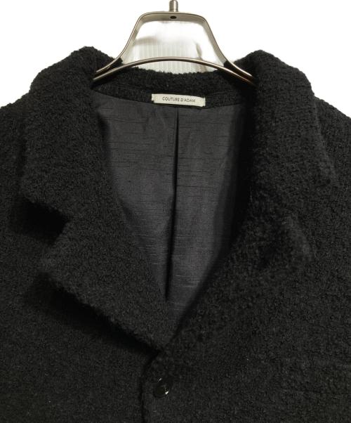 COUTURE D’ADAM（クチュール・ド・アダム）COUTURE D’ADAM (クチュール・ド・アダム) Alpaca Italian Tweed Coat/ アルパカ・イタリアンツイード・コート ブラック サイズ:40の古着・服飾アイテム