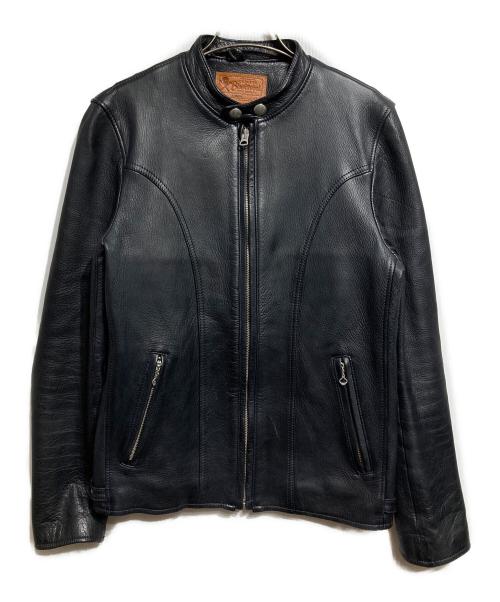 RUDE GALLERY BLACK REBEL（ルードギャラリー ブラックレーベル）RUDE GALLERY BLACK REBEL (ルードギャラリー ブラックレーベル) ARROW ディアスキン レザージャケット/ARROW Deerskin Leather Jacket ブラック サイズ:Sの古着・服飾アイテム