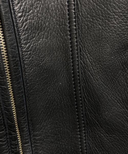 RUDE GALLERY BLACK REBEL（ルードギャラリー ブラックレーベル）RUDE GALLERY BLACK REBEL (ルードギャラリー ブラックレーベル) ARROW ディアスキン レザージャケット/ARROW Deerskin Leather Jacket ブラック サイズ:Sの古着・服飾アイテム