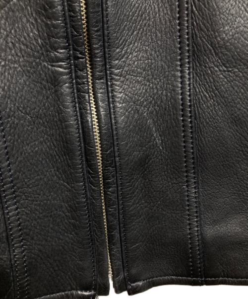 RUDE GALLERY BLACK REBEL（ルードギャラリー ブラックレーベル）RUDE GALLERY BLACK REBEL (ルードギャラリー ブラックレーベル) ARROW ディアスキン レザージャケット/ARROW Deerskin Leather Jacket ブラック サイズ:Sの古着・服飾アイテム