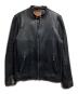RUDE GALLERY BLACK REBEL（ルードギャラリー ブラックレーベル）の古着「ARROW ディアスキン レザージャケット/ARROW Deerskin Leather Jacket」｜ブラック