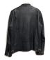 RUDE GALLERY BLACK REBEL (ルードギャラリー ブラックレーベル) ARROW ディアスキン レザージャケット/ARROW Deerskin Leather Jacket ブラック サイズ:S：55000円