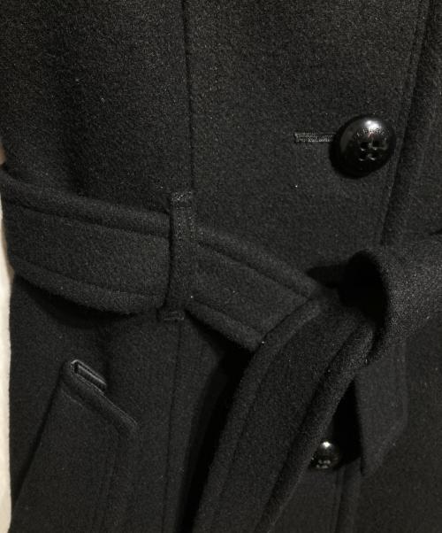BURBERRY BLUE LABEL（バーバリー ブルー レーベル）BURBERRY BLUE LABEL (バーバリー ブルー レーベル) ファー付コート/Coat with fur trim ブラック サイズ:38の古着・服飾アイテム