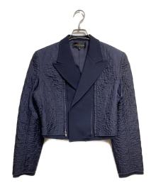 COMME des GARCONS（コムデギャルソン）の古着「80’Sキルティングレイヤードジャケット/80s Quilted Layered Jacket」｜ネイビー