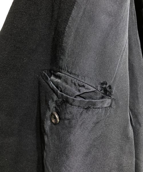COMME des GARCONS HOMME（コムデギャルソン オム）COMME des GARCONS HOMME (コムデギャルソン オム) 80’S ウールロングコート/80s wool long coat ブラック サイズ:Freeの古着・服飾アイテム