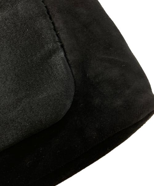 PRADA（プラダ）PRADA (プラダ) スエードハンドバッグ/Suede handbag ブラック(NERO)の古着・服飾アイテム