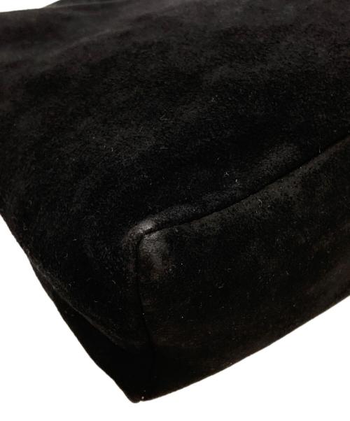 PRADA（プラダ）PRADA (プラダ) スエードハンドバッグ/Suede handbag ブラック(NERO)の古着・服飾アイテム