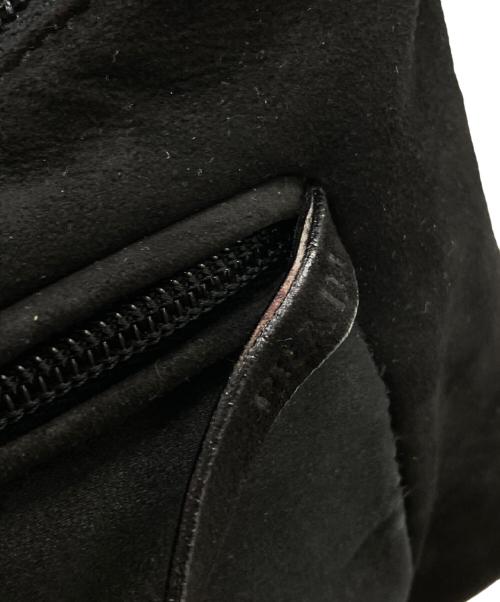 PRADA（プラダ）PRADA (プラダ) スエードハンドバッグ/Suede handbag ブラック(NERO)の古着・服飾アイテム