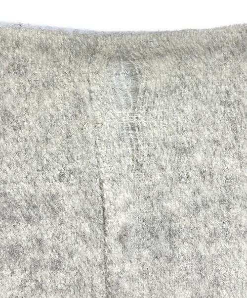 DRAWER（ドゥロワー）DRAWER (ドゥロワー) ノーカラー ベルト コート/Collarless belted coat グレー サイズ:368の古着・服飾アイテム