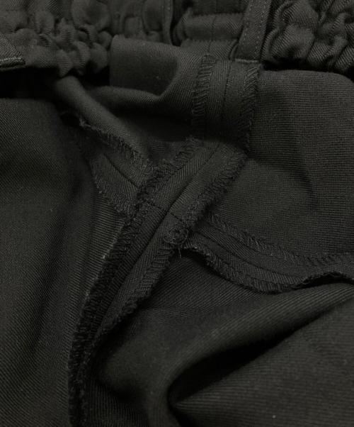 GROUND Y（グラウンドワイ）GROUND Y (グラウンドワイ) WOOL POLYESTER GABARDINE WRAP PANTS TYPE 1/ウールポリエステルギャバジン ラップパンツ TYPE 1 ブラック サイズ:3の古着・服飾アイテム