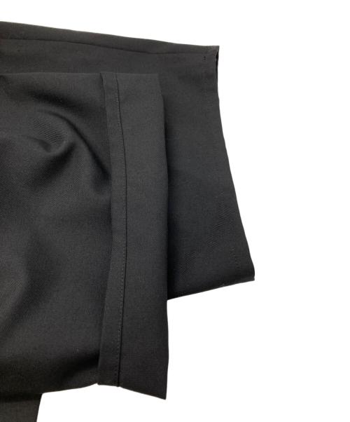 GROUND Y（グラウンドワイ）GROUND Y (グラウンドワイ) WOOL POLYESTER GABARDINE WRAP PANTS TYPE 1/ウールポリエステルギャバジン ラップパンツ TYPE 1 ブラック サイズ:3の古着・服飾アイテム
