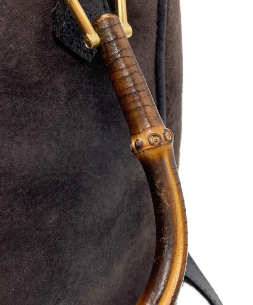 GUCCI（グッチ）GUCCI (グッチ) 2WAYバンブーミニバッグ/Bamboo Mini Bag ネイビーの古着・服飾アイテム