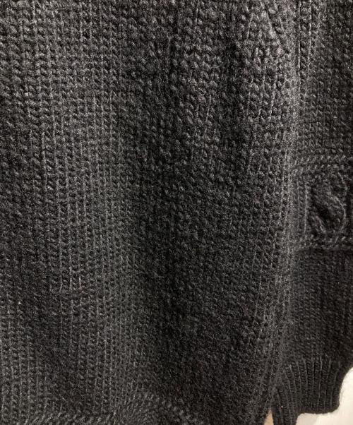 BATONER（バトナ―）BATONER (バトナ―) STEVEN ALAN (スティーブンアラン) ショールカラージップカーディガン/ Shawl-Collar Zip-Up Cardigan ブラック サイズ:4の古着・服飾アイテム