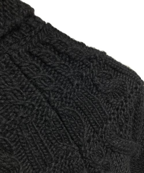 BATONER（バトナ―）BATONER (バトナ―) STEVEN ALAN (スティーブンアラン) ショールカラージップカーディガン/ Shawl-Collar Zip-Up Cardigan ブラック サイズ:4の古着・服飾アイテム