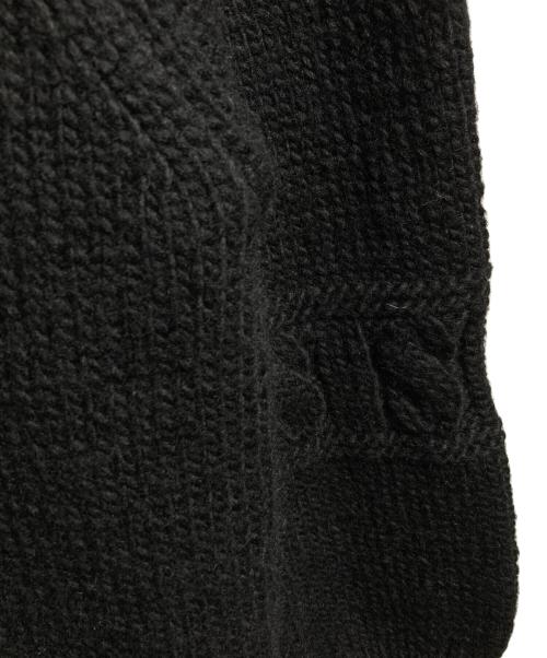 BATONER（バトナ―）BATONER (バトナ―) STEVEN ALAN (スティーブンアラン) ショールカラージップカーディガン/ Shawl-Collar Zip-Up Cardigan ブラック サイズ:4の古着・服飾アイテム