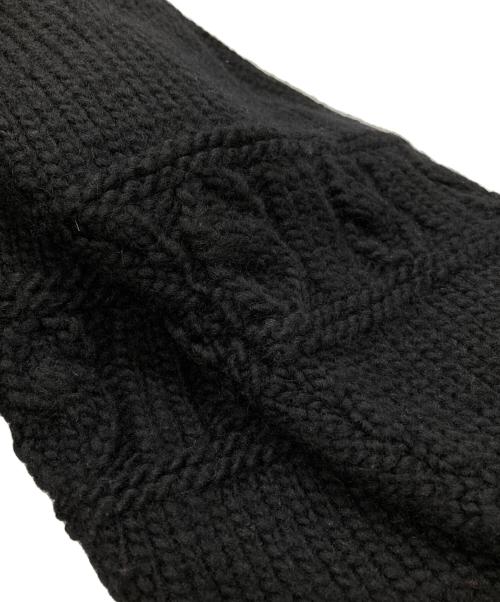 BATONER（バトナ―）BATONER (バトナ―) STEVEN ALAN (スティーブンアラン) ショールカラージップカーディガン/ Shawl-Collar Zip-Up Cardigan ブラック サイズ:4の古着・服飾アイテム