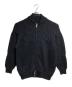 BATONER（バトナ―）の古着「ショールカラージップカーディガン/ Shawl-Collar Zip-Up Cardigan」｜ブラック