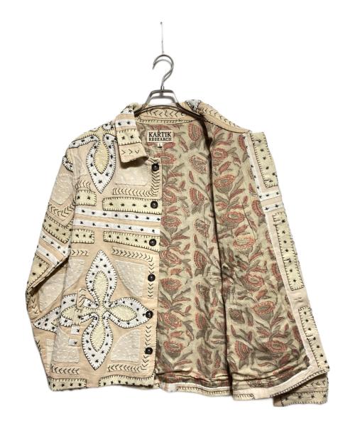 KARTIK RESEARCH（カーティックリサーチ）KARTIK RESEARCH (カーティックリサーチ) Godhadi Cropped Jacket ブルー サイズ:Lの古着・服飾アイテム