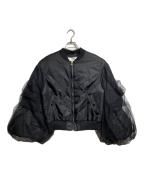 Chika Kisadaチカ キサダ）の古着「TULLE BLOUSON MA-1/チュールブルゾンMA-1」｜ブラック