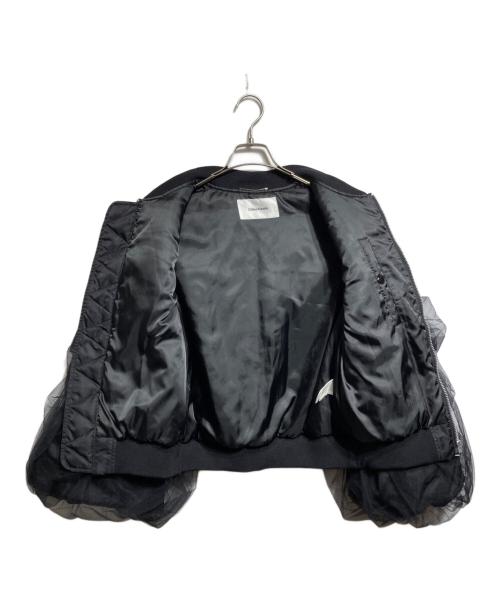 Chika Kisada（チカ キサダ）Chika Kisada (チカ キサダ) TULLE BLOUSON MA-1/チュールブルゾンMA-1 ブラック サイズ:1の古着・服飾アイテム