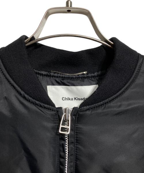 Chika Kisada（チカ キサダ）Chika Kisada (チカ キサダ) TULLE BLOUSON MA-1/チュールブルゾンMA-1 ブラック サイズ:1の古着・服飾アイテム