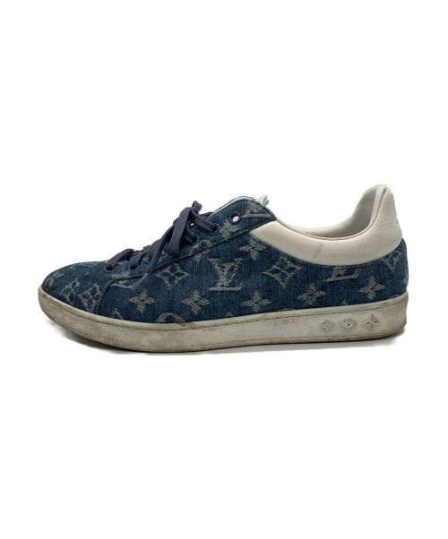 LOUIS VUITTON（ルイ ヴィトン）LOUIS VUITTON (ルイヴィトン) ルクセンブルクデニムスニーカー ネイビー サイズ:7の古着・服飾アイテム
