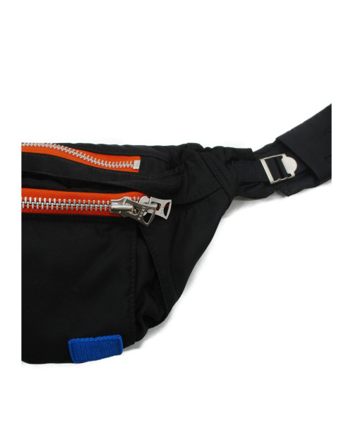 sacai（サカイ）sacai × PORTER (サカイ × ポーター) Nylon Waist Bag ブラック サイズ:OSの古着・服飾アイテム