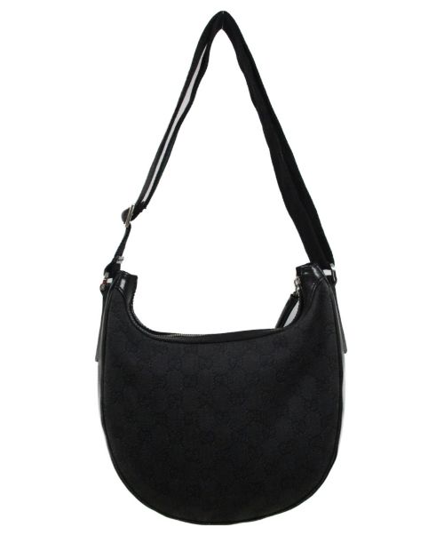 GUCCI（グッチ）GUCCI (グッチ) ショルダーバッグ グレー×ブラック GG 101682 002058の古着・服飾アイテム