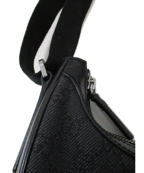 GUCCI（グッチ）GUCCI (グッチ) ショルダーバッグ グレー×ブラック GG 101682 002058の古着・服飾アイテム