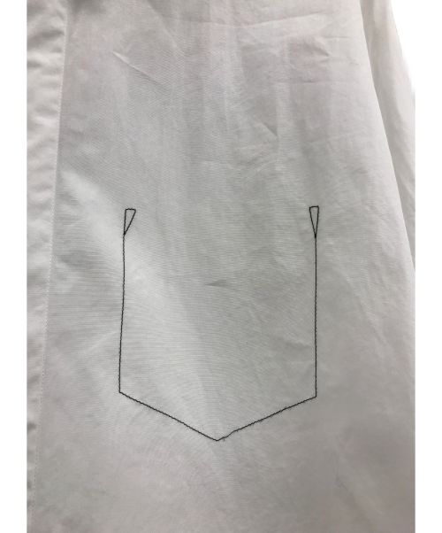 Maison Margiela（メゾンマルジェラ）Maison Margiela (メゾンマルジェラ) White Cotton Outline Shirt ホワイト サイズ:39の古着・服飾アイテム