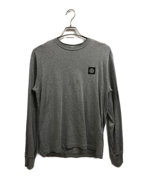 STONE ISLAND（ストーンアイランド）STONE ISLAND (ストーンアイランド) LOGO PATCH L/S TEE グレー サイズ:Mの古着・服飾アイテム