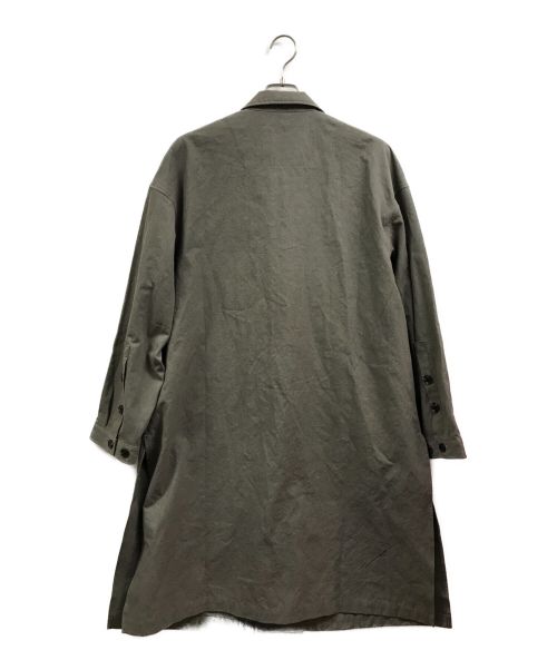 EGO TRIPPING（エゴ トリッピング）EGO TRIPPING (エゴ トリッピング) 50DOUBLE BUTTON SHOPCOAT グレー サイズ:48の古着・服飾アイテム