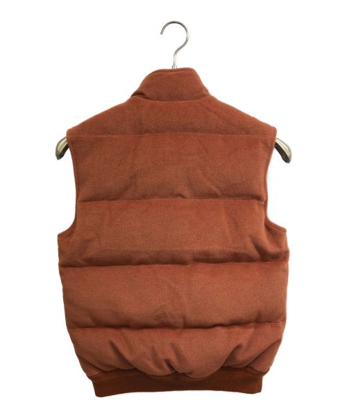 VALSTAR（ヴァルスター）VALSTAR (ヴァルスター) ウールカシミア中綿ベスト ブラウン サイズ:42の古着・服飾アイテム