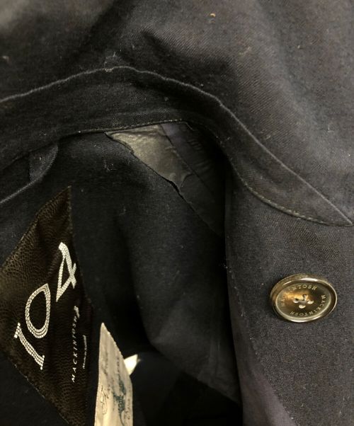 MACKINTOSH（マッキントッシュ）MACKINTOSH (マッキントッシュ) FOX BROTHERS (フォックスブラザーズ) ゴム引きコート ネイビー サイズ:38の古着・服飾アイテム