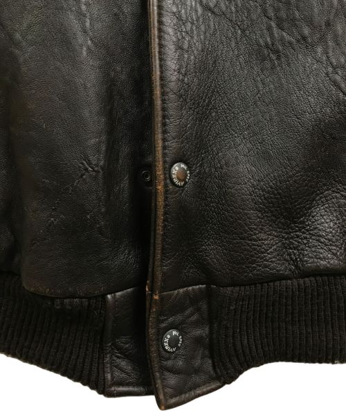 AVIREX（アヴィレックス）AVIREX (アヴィレックス) B-9 レザーベスト ブラウン サイズ:Mの古着・服飾アイテム